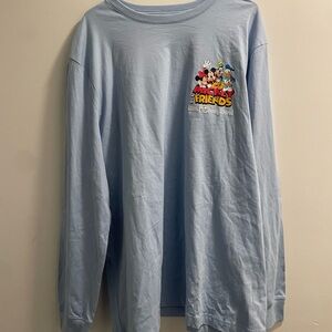 Disney Light Blue Long Sleeve Tee - Mickey & Friends